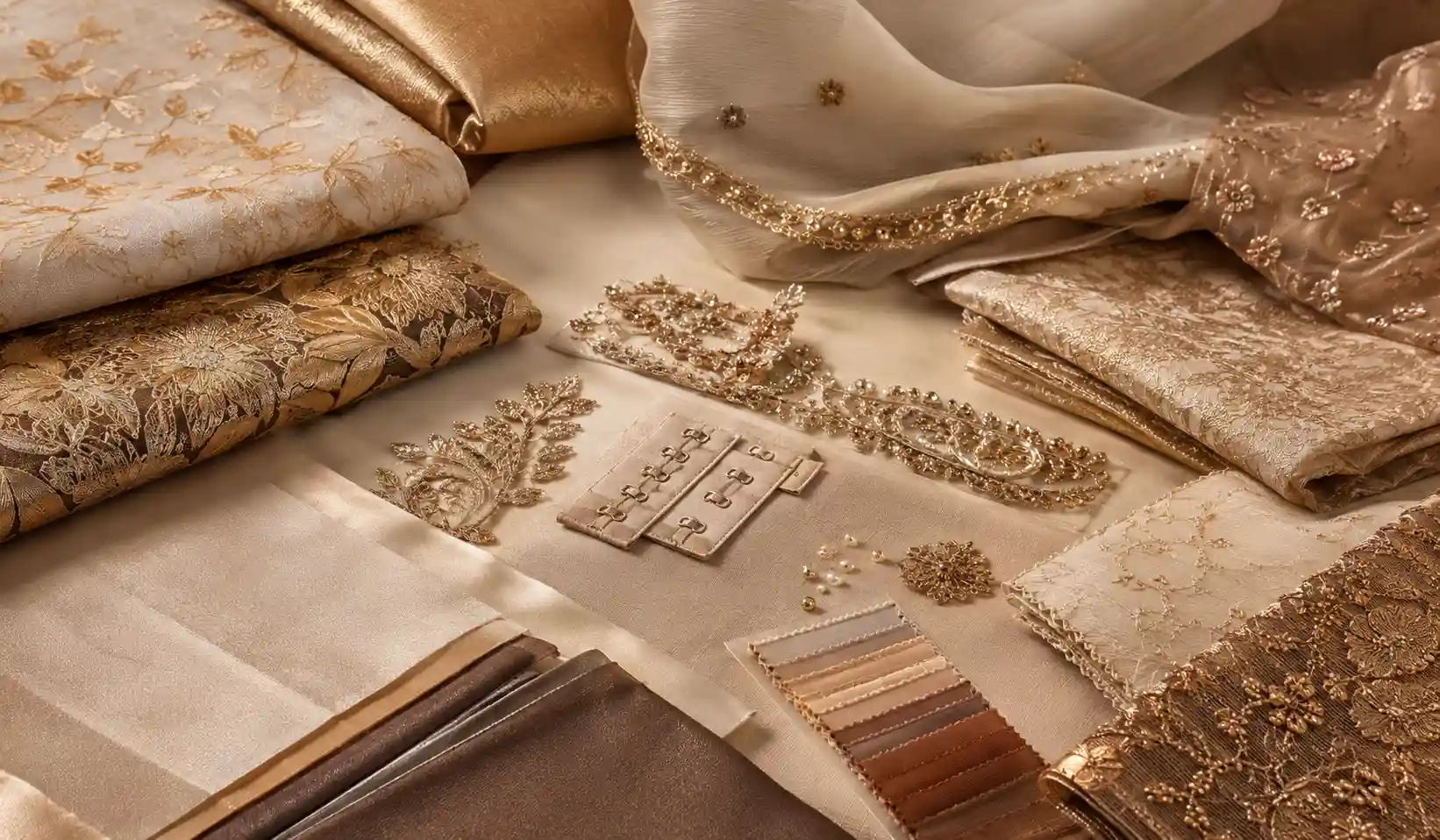 Premium fabric and bridal finishing detail